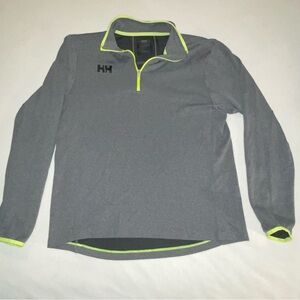 HELLY HANSEN DAEG 1/2 ZIP SHIRT LONG SLEEVE GRAY. Men’s medium running sporty